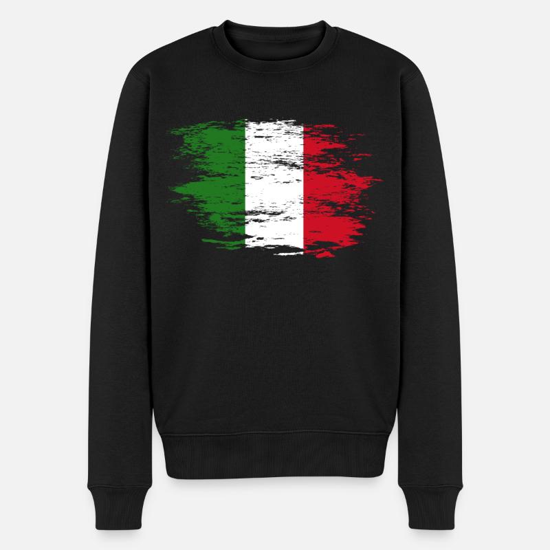 Drapeau de l’Italie utilisé - Pull Premium bio Homme - noir