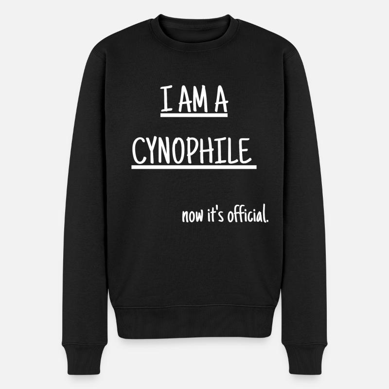 Je suis cynophile - Pull Premium bio Homme - noir