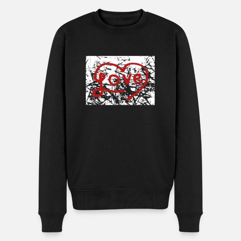 Amour - Pull Premium bio Homme - noir