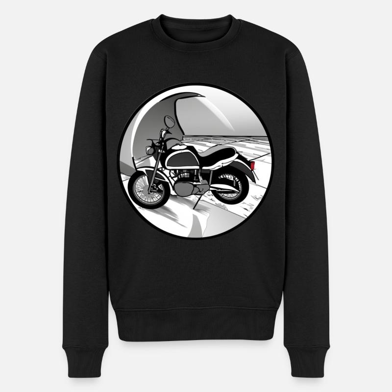 Motocyclette - Pull Premium bio Homme - noir