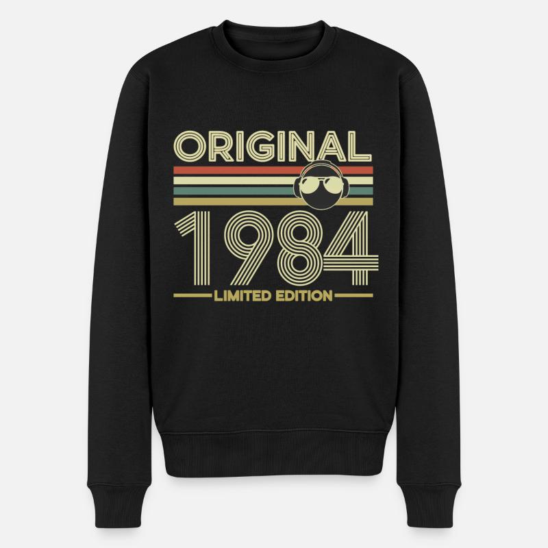 1984 - Männer Premium Bio Pullover - Schwarz