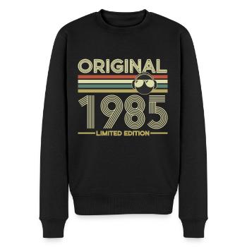 1985 - Pull Premium bio Homme - noir - Devant - Nico (187cm)