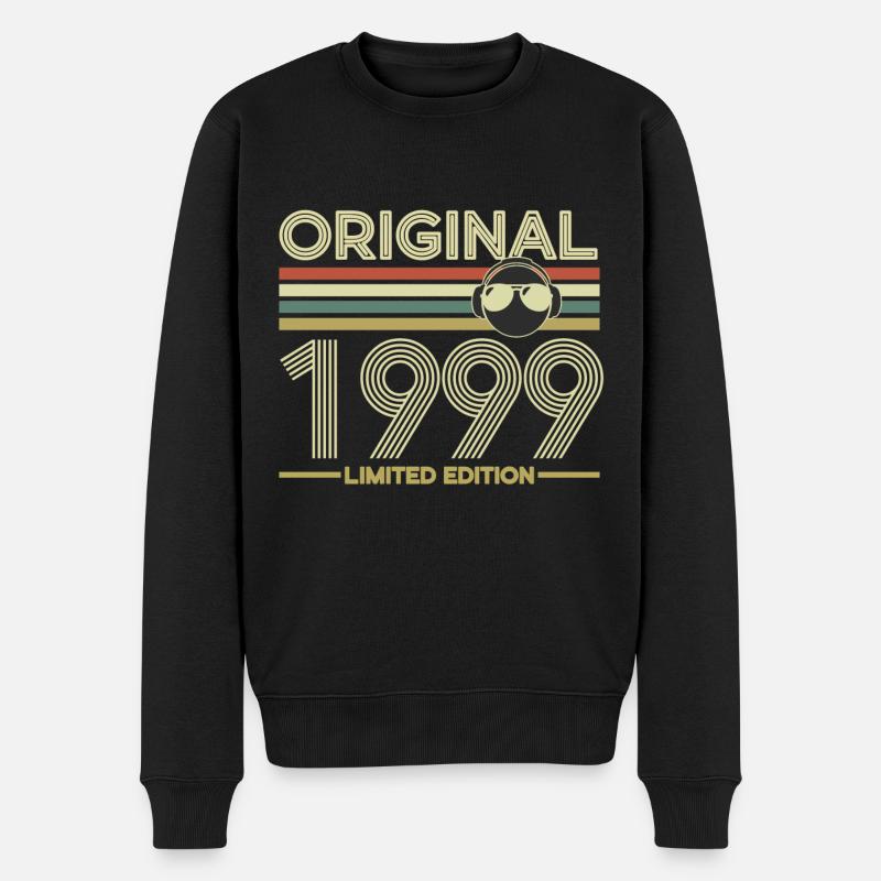 1999 - Männer Premium Bio Pullover - Schwarz