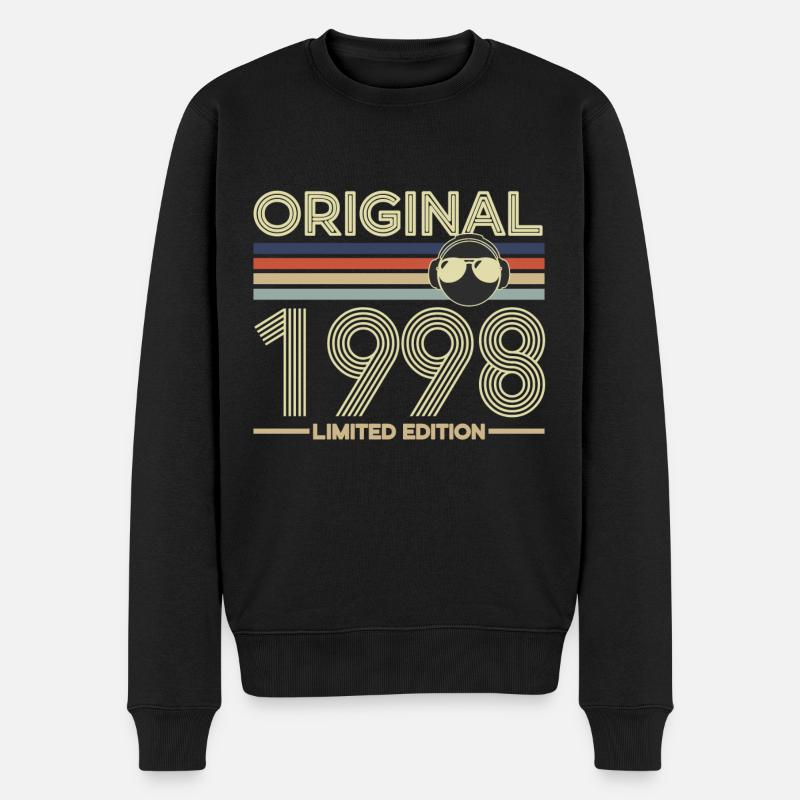 1998 - Männer Premium Bio Pullover - Schwarz