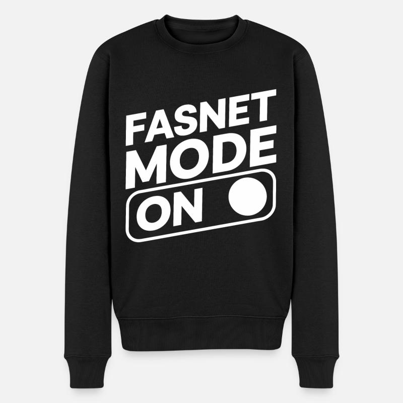 Fasnet Mode On - Männer Premium Bio Pullover - Schwarz
