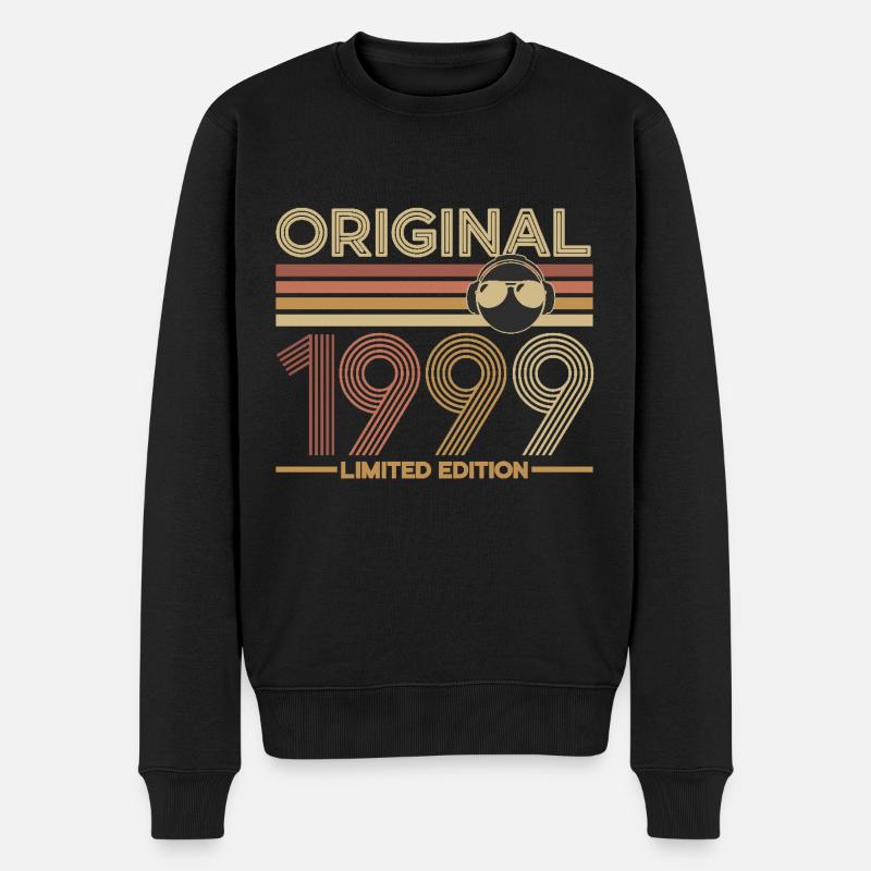 1999 - Männer Premium Bio Pullover - Schwarz