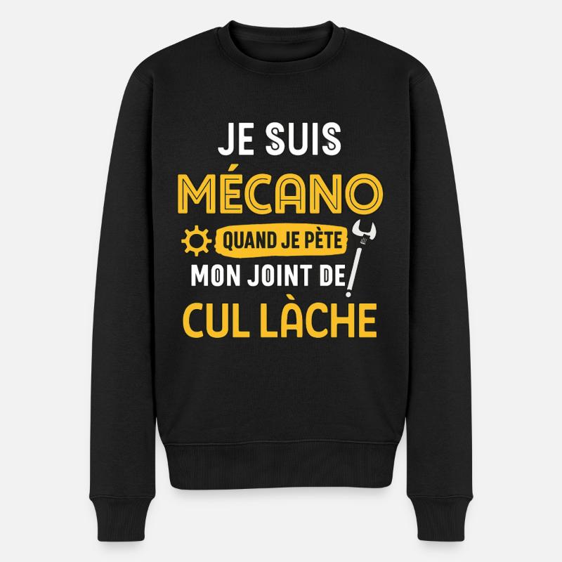 Mecano - Pull Premium bio Homme - noir