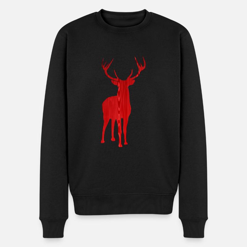 Renne Noël - Pull Premium bio Homme - noir