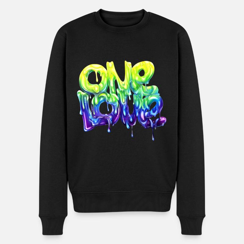 un amour de graffiti - Pull Premium bio Homme - noir