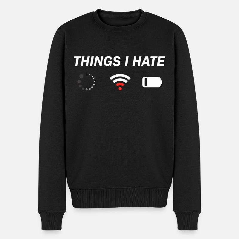Programmer Computer Nerd Gamer Gift - Men's Premium Organic Jumper - black