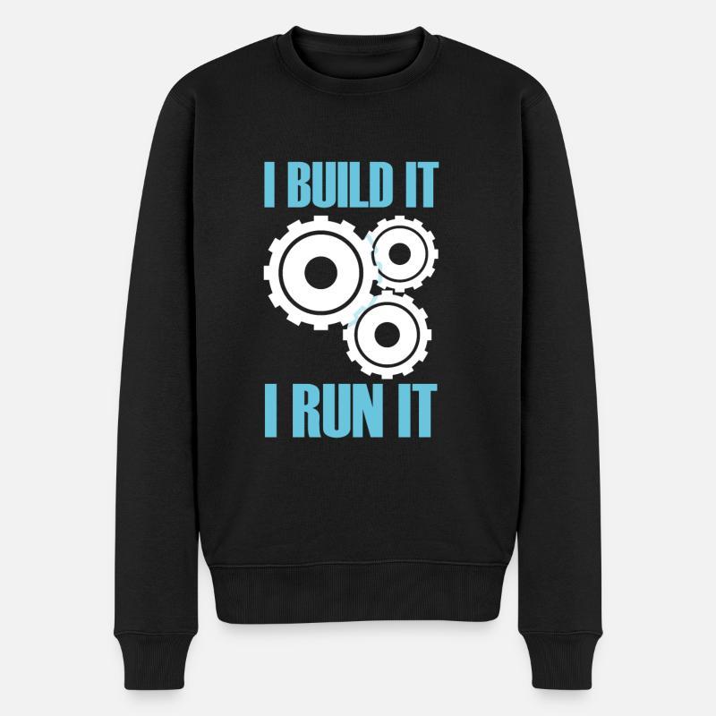 Devops Development Software Entwickler Geek - Männer Premium Bio Pullover - Schwarz