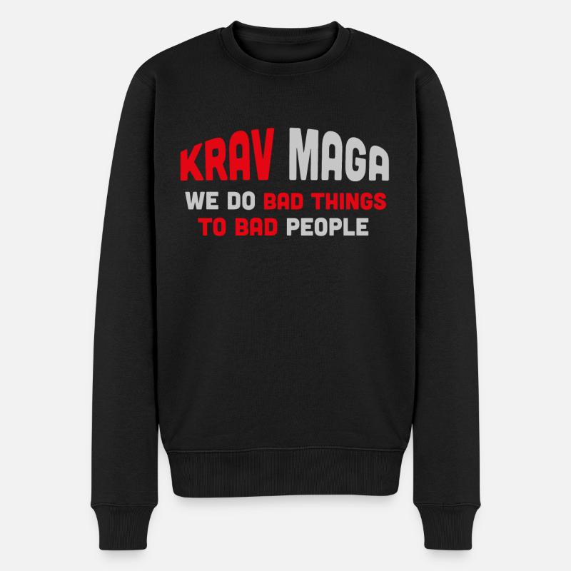 Artiste martial du Krav Maga - Pull Premium bio Homme - noir