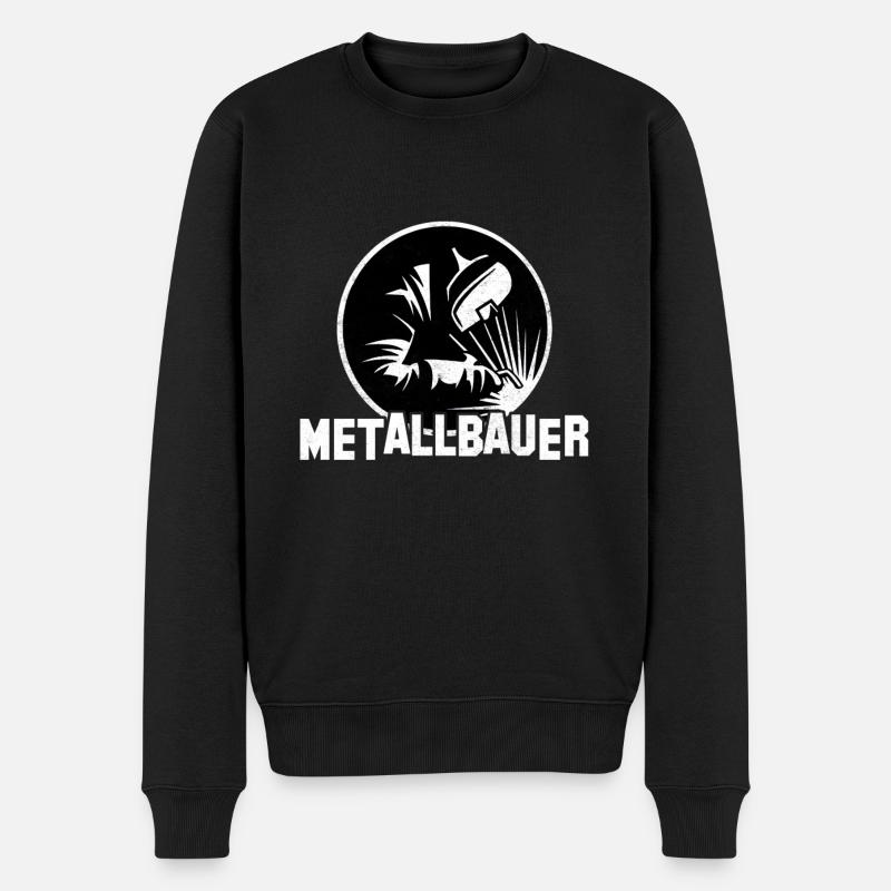 Metallbauer - Männer Premium Bio Pullover - Schwarz