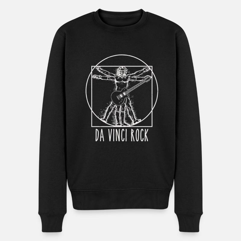 Roches de Da Vinci - Pull Premium bio Homme - noir