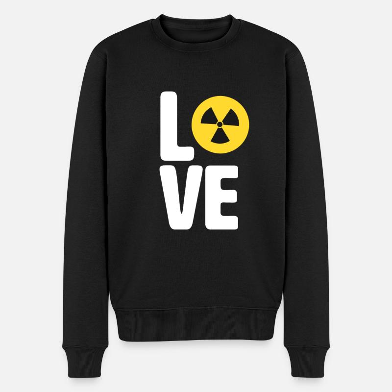 Nuklear Radioaktivität Röntgenstrahlen Atomkraft - Männer Premium Bio Pullover - Schwarz