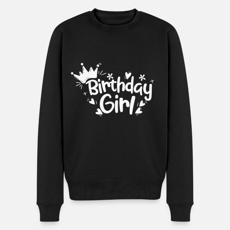 Fille dont c'est l'anniversaire - Pull Premium bio Homme - noir