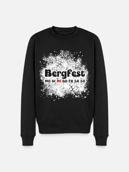 Bergfest Mittwoch Halbzeit Hälfte - Männer Premium Bio Pullover - Schwarz