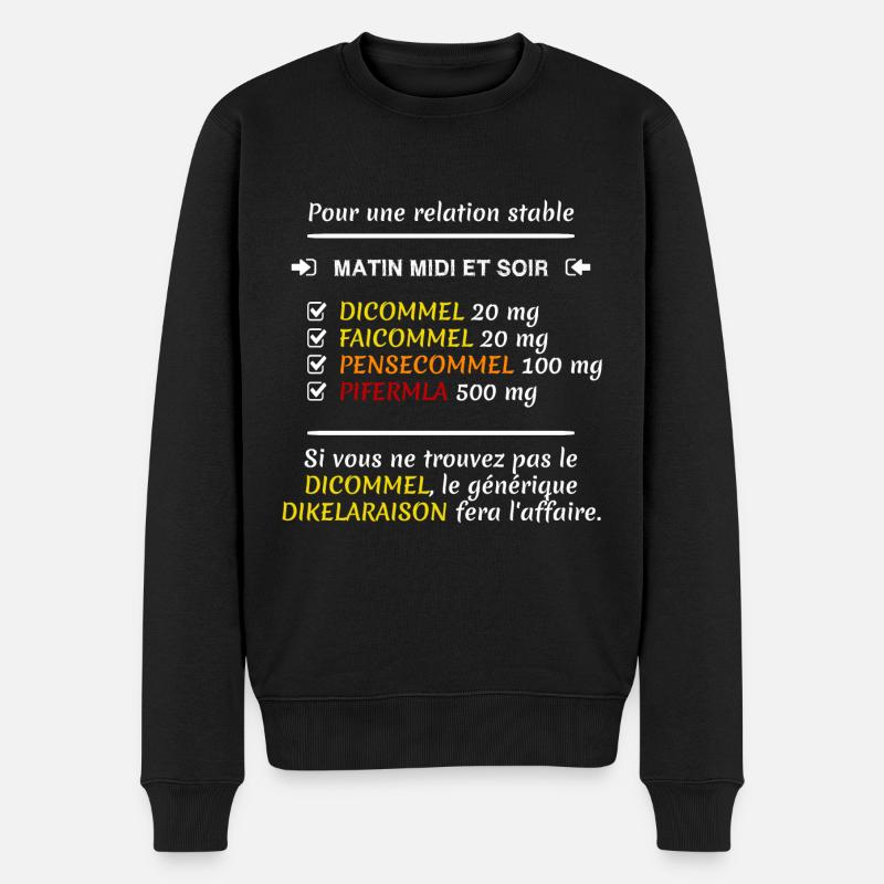 Relation stable - Pull Premium bio Homme - noir