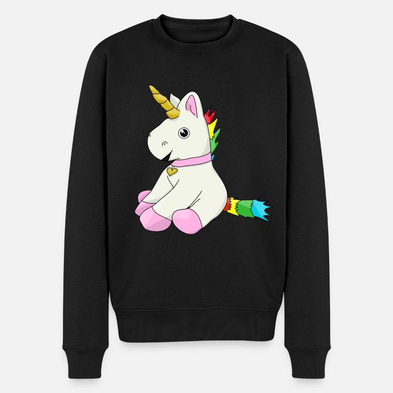 Licorne - Pull Premium bio Homme - noir