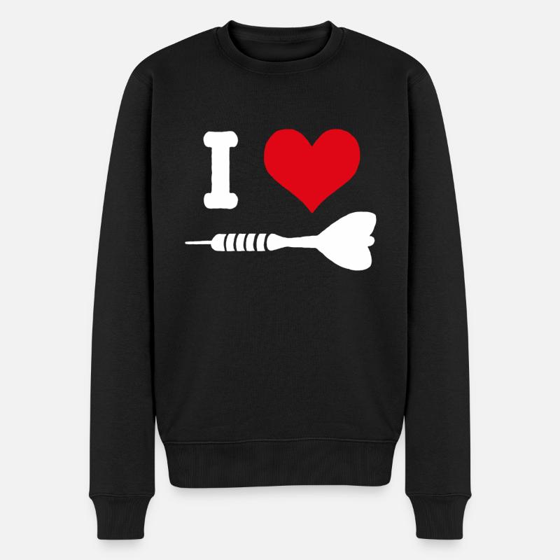 J'aime les fléchettes fléchettes fléchettes fléchette fléchette fléchette - Pull Premium bio Homme - noir