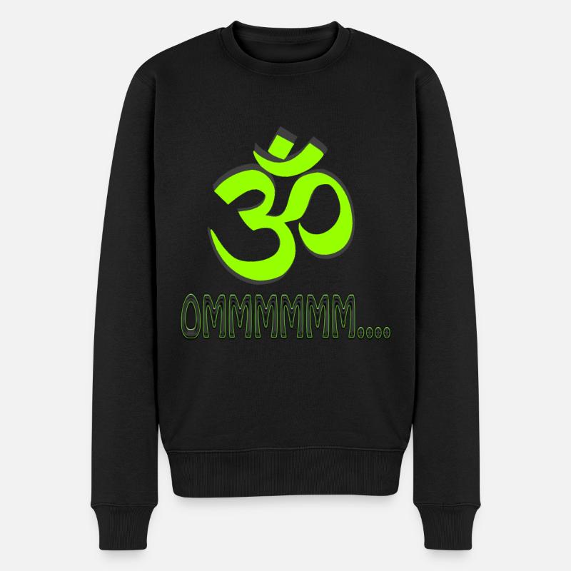 MANTRA OMMMMMMMM ...... - Männer Premium Bio Pullover - Schwarz