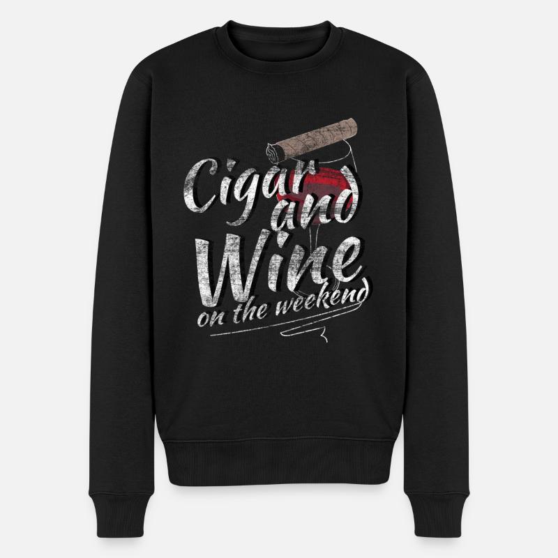 Symbole de statut de cigare - Pull Premium bio Homme - noir