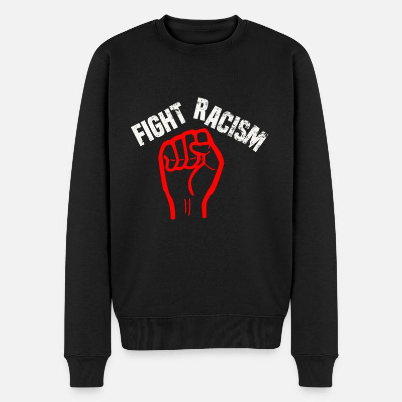 racism fight Faust - Pull Premium bio Homme - noir