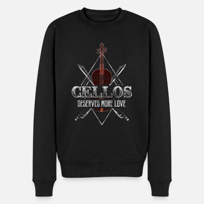 Orchestre de violoncelle - Pull Premium bio Homme - noir