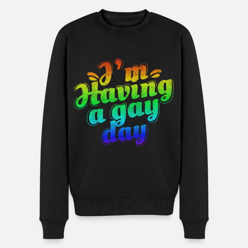 LGBT Lesbian Pride - Pull Premium bio Homme - noir