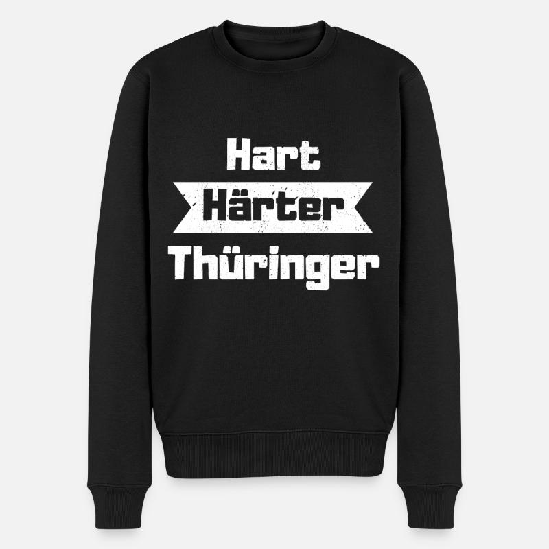 Thüringer hart härter - Männer Premium Bio Pullover - Schwarz