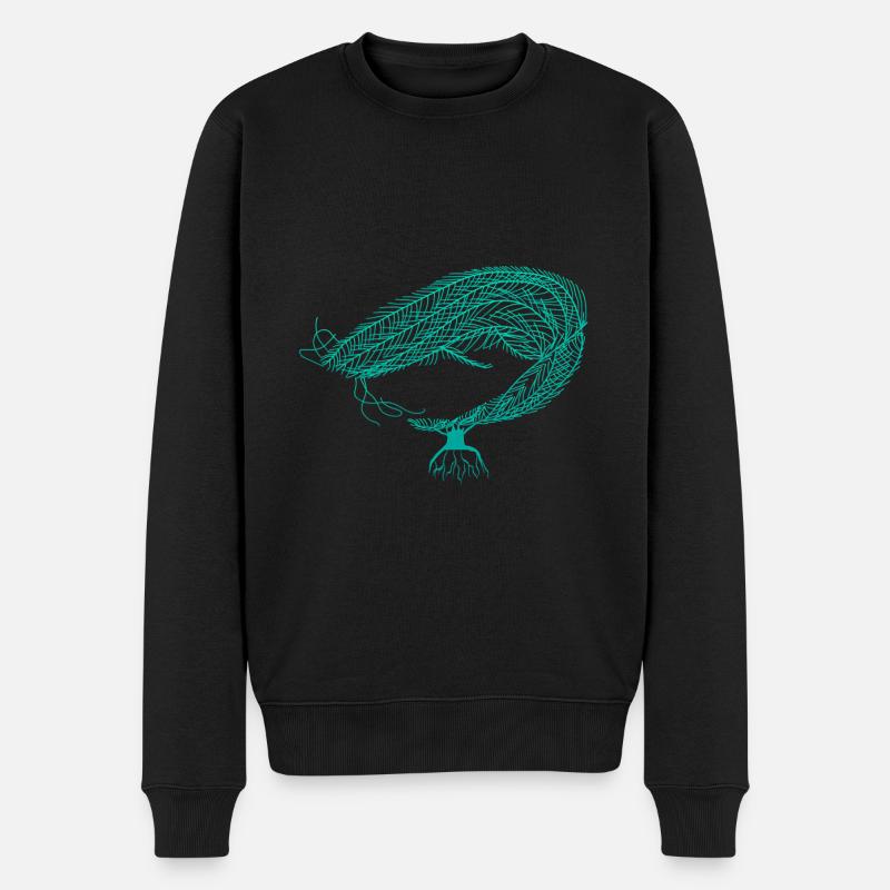 Wels Catfish Fisch Angeln - Männer Premium Bio Pullover - Schwarz