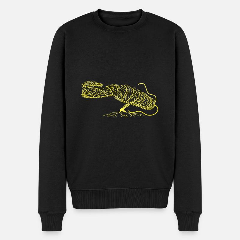 Wels Catfish Fisch - Männer Premium Bio Pullover - Schwarz