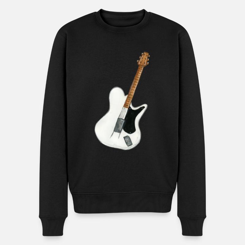 guitare électrique - Pull Premium bio Homme - noir