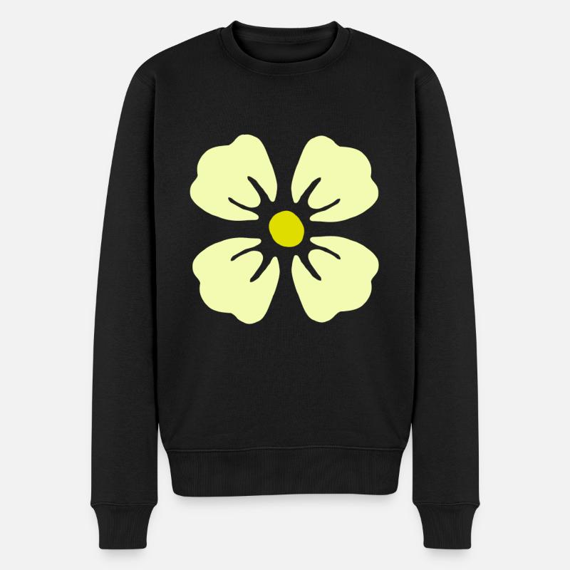 Blüte Garten Blume Gärtner Blatt Blumen Pflanze - Männer Premium Bio Pullover - Schwarz