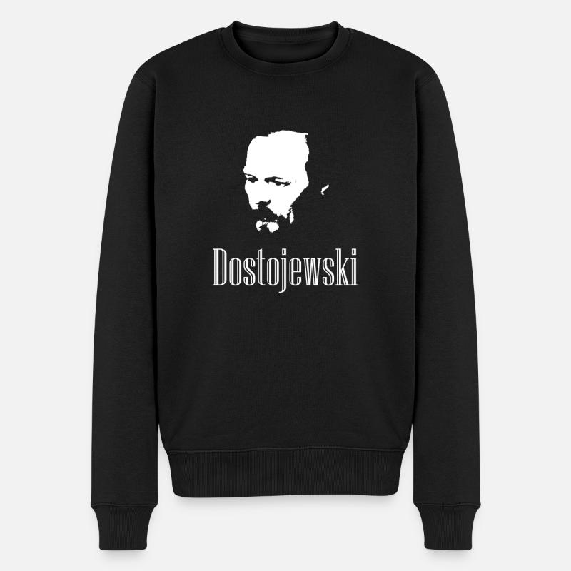 Image Dostoïevski - Pull Premium bio Homme - noir