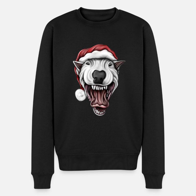 Bullterrier Santa - Pull Premium bio Homme - noir