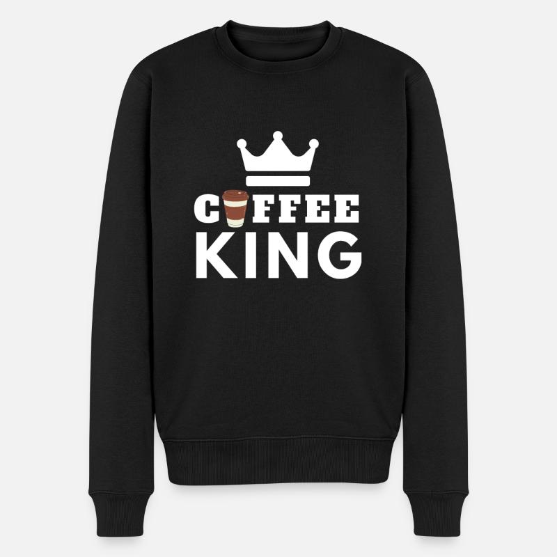 Coffee King - Le Roi du café - Pull Premium bio Homme - noir