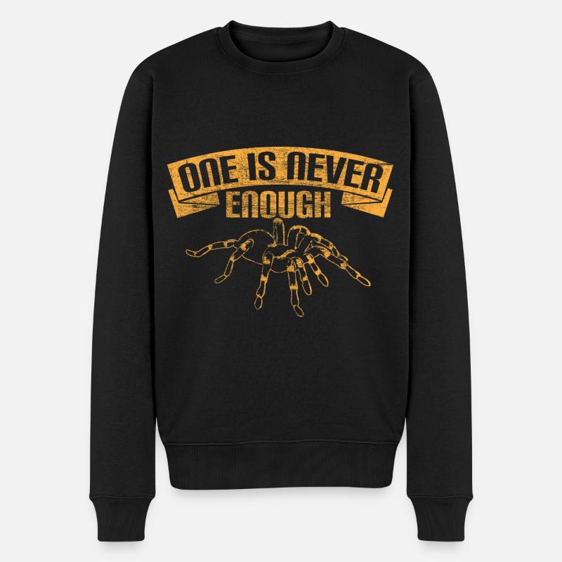 Spinne Haarig Geschenk - Männer Premium Bio Pullover - Schwarz