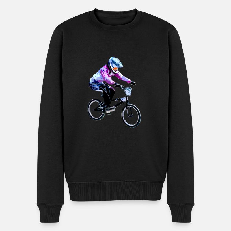 bmx race - Pull Premium bio Homme - noir