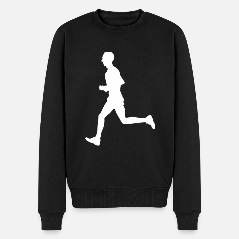 Jogger Run Cardio Training Run Fit Jog - Pull Premium bio Homme - noir