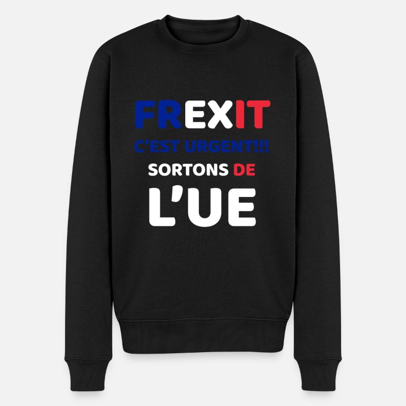 FREXIT - Pull Premium bio Homme - noir