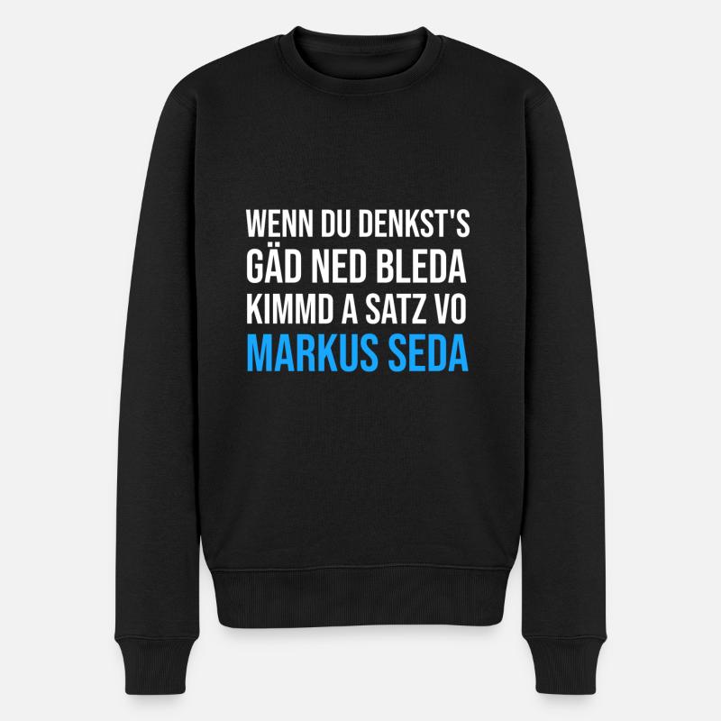Markus Söder - Männer Premium Bio Pullover - Schwarz