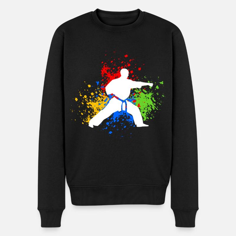 Karaté Temps Libre Cadeau Karatéka - Pull Premium bio Homme - noir