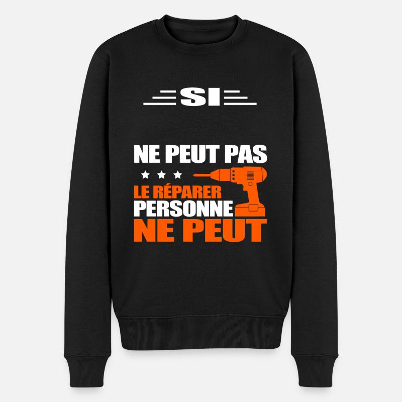 BRICOLEUR À PERSONNALISER - Pull Premium bio Homme - noir