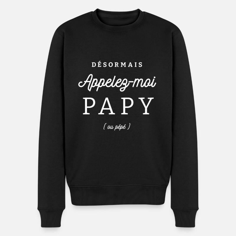 NOUVEAU PAPY - Pull Premium bio Homme - noir