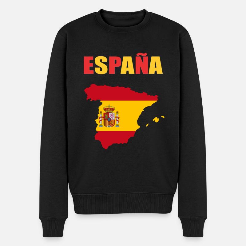 Spanien Design - Männer Premium Bio Pullover - Schwarz