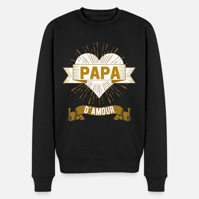 Papa d'Amour - Pull Premium bio Homme - noir