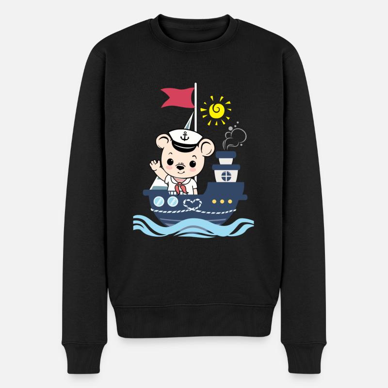 Gentil ours de mer - Pull Premium bio Homme - noir