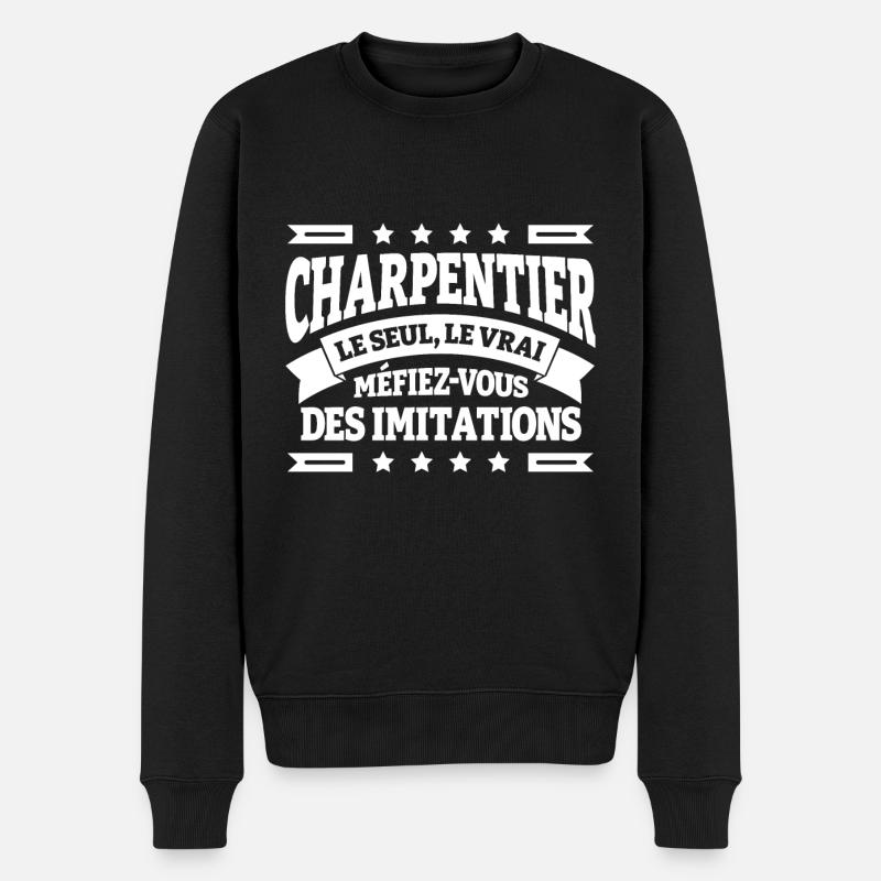 CHARPENTIER LE SEUL LE VRAI - Pull Premium bio Homme - noir