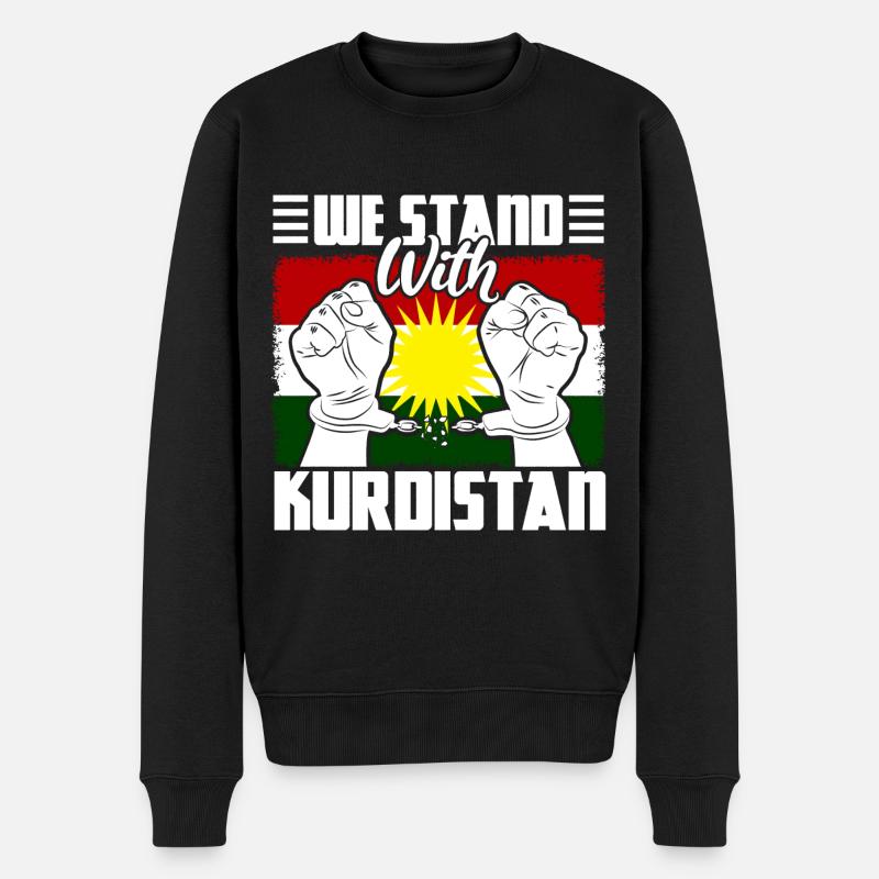 Kurdistan Kurde Menschenrechte Geschenk - Männer Premium Bio Pullover - Schwarz
